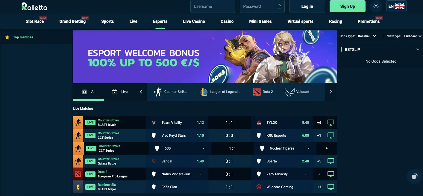 Rolletto Betting